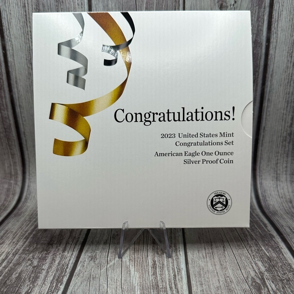 2023 Congratulations Set American Eagle One Ounce 99.9% Silver Proof Coin - Picture 5 of 13